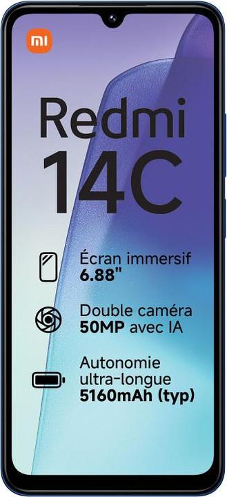 Actual product image Xiaomi Redmi 14C (6.88" - 128 GB, 6 GB RAM) Blue (128 GB, Blue, 6.88")