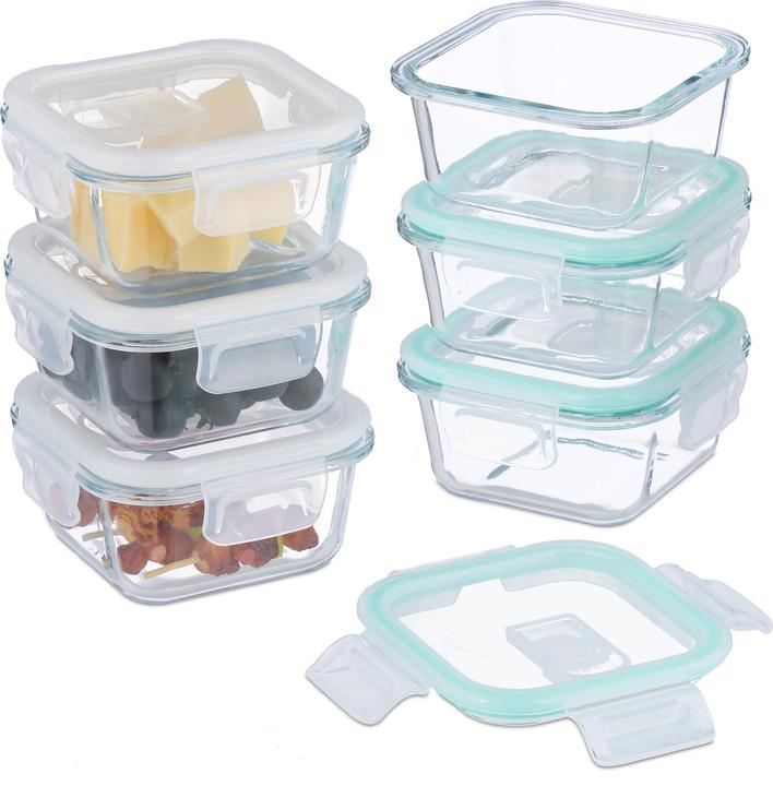 Produktbild Relaxdays Glasbehälter-Set (1 l)