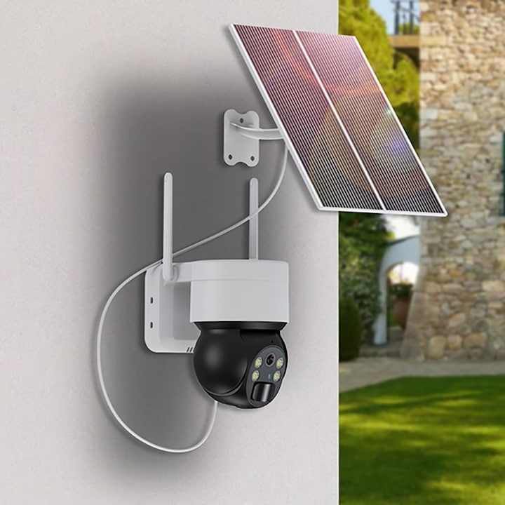 Image du produit Choetech ASC006-4G caméra solaire intelligente PTZ 4G LTE avec panneau solaire 5W - blanc (2048 x 1536 pixels, 2592 x 1520 pixels)