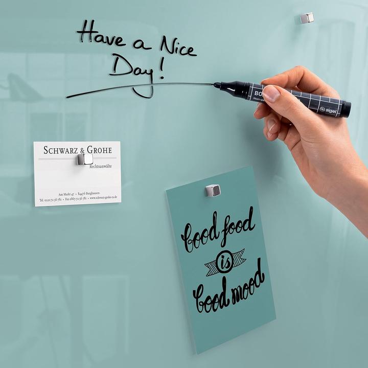 Actual product image Sigel Glass Magnet Board Artverum (Magnet board, 48 x 48 cm)