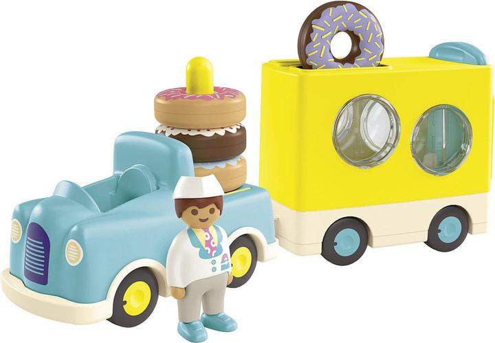 Produktbild Playmobil Verrückter Donut Truck mit Stapel- und Sortierfunktion (71702, Playmobil Junior)