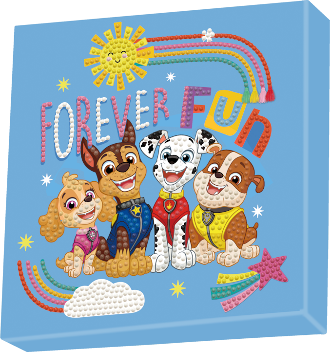 Produktbild Diamond Dotz DOTZ BOX® Original Diamond Painting Set Paw Patrol "Forever FUN", Kreativset mit glitzernden Diama