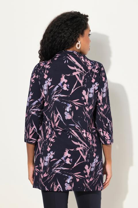 Image du produit Ulla Popken Sweat-shirt oversize, silhouette en O, col montant et manches 3/4 (42, 44)