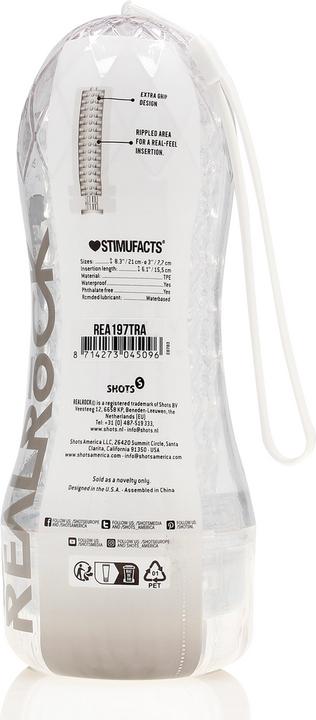 Produktbild RealRock Easy Rider - Textured Masturbator - Transparent