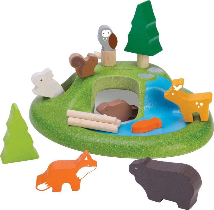 Produktbild Plantoys PlanWorld Tierset, Tiere im Wald