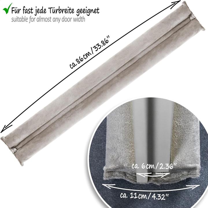 Immagine prodotto Com-four 2 x Zugluftstopper mit Doppeldichtung (2 pz.)