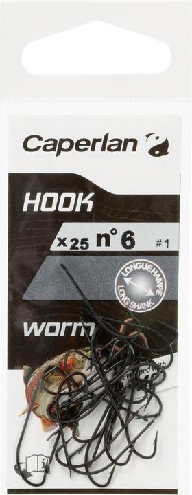 Actual product image Caperlan Hook Special Worm single hook