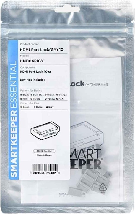 Smart Keeper Mini "HDMI Port" Blocker grau 10 Stk