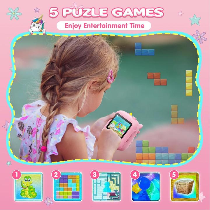 Image du produit Camclid Kinder-Sofortbildkamera mit Druckfunktion