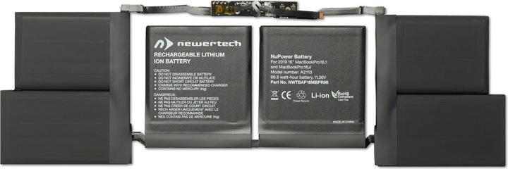 Produktbild Newertech 98W NuPower Batterie für MBP 16" (2019) (8700 mAh)