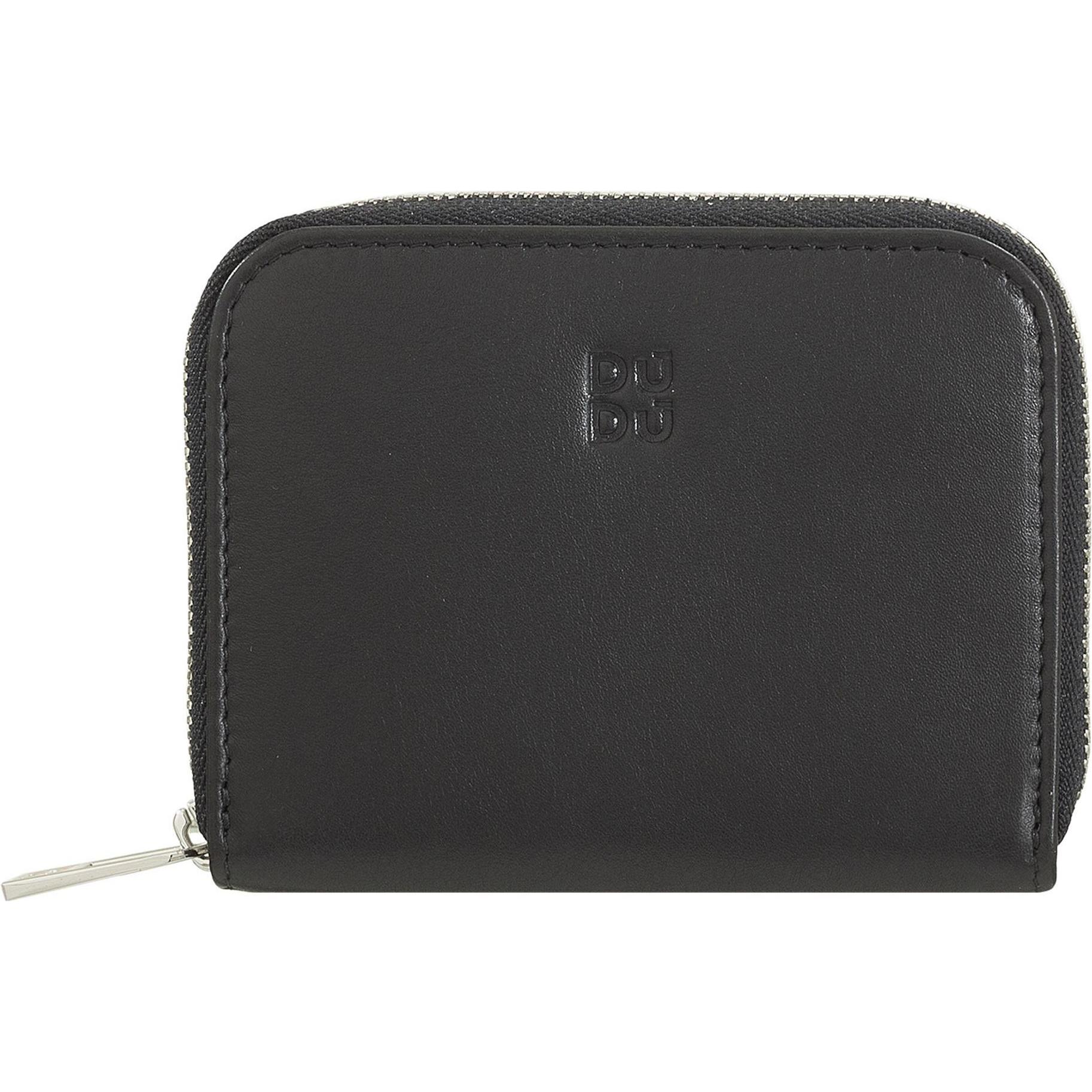 Dudu, Damen, Portemonnaie, Hokkaido Geldbörse Leder 10 cm, Schwarz