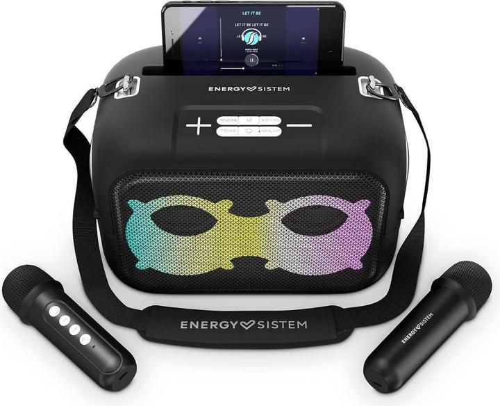 Produktbild Energy Sistem Karaoke Machine | KaraokeStar | 60 W | Bluetooth | Black | 4 Ω | Portable | Wireless connection (8 h)