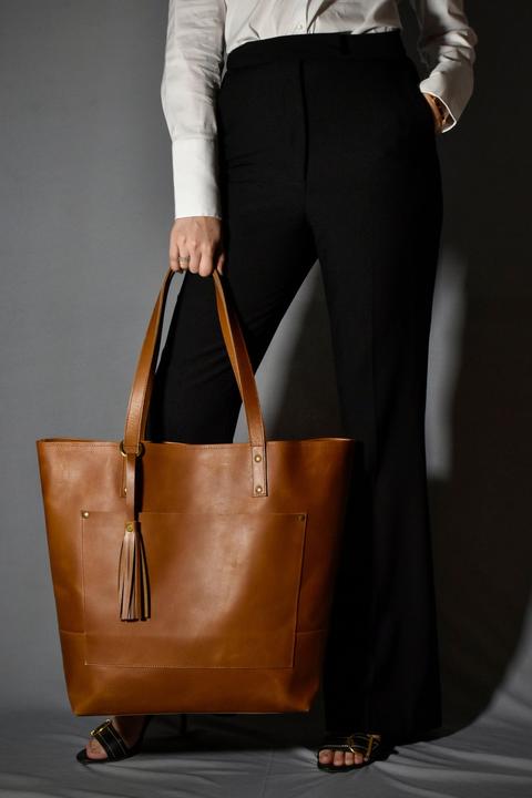 Immagine prodotto Only-Bags.Store Borsa tote in pelle, borsa in pelle nera con zip, borsa da lavoro, portafoglio in pelle