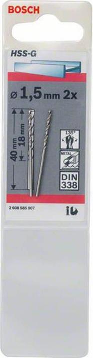 Actual product image Bosch Professional Zubehör Metal drill (1.5 mm)