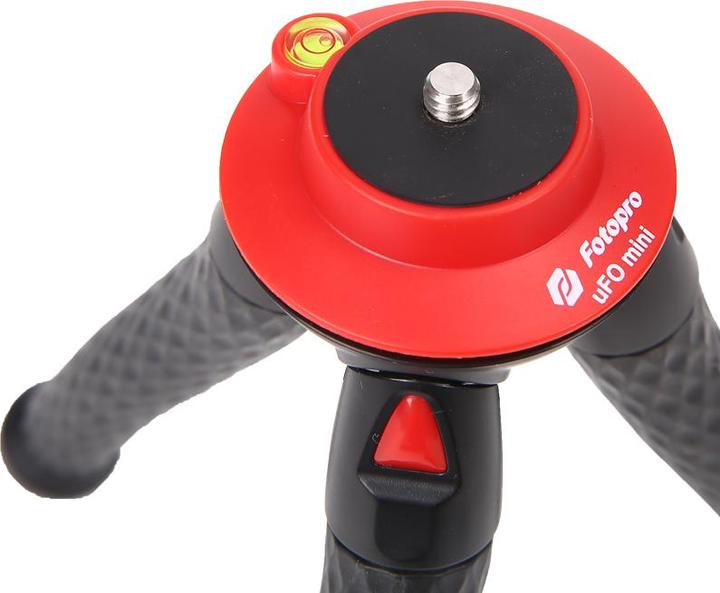 Immagine prodotto Fotopro Treppiede UFO Mini nero/rosso con supporto per telefono e GoPro
