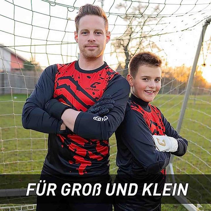 Image du produit Catch & Keep Maillot de gardien de but Protection Gr. L Rouge-Noir Maillot de gardien de football Haut (L)