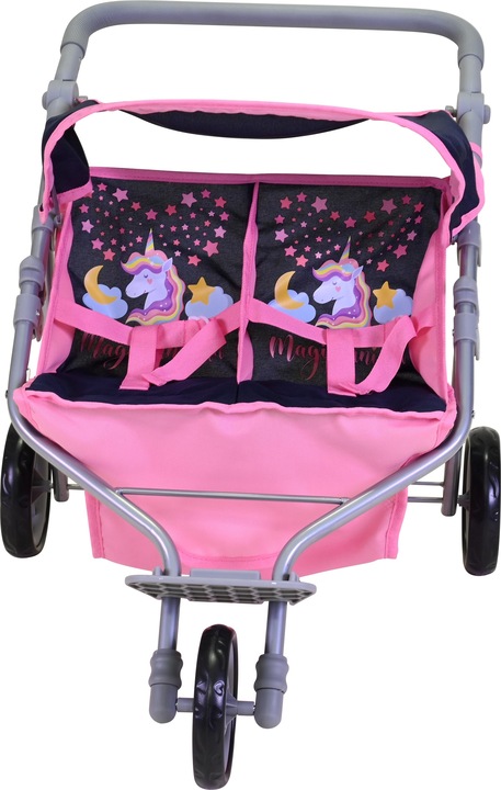 Image du produit Knorrtoys Poussette pour poupées jumelles Duo - "Magic Unicorn