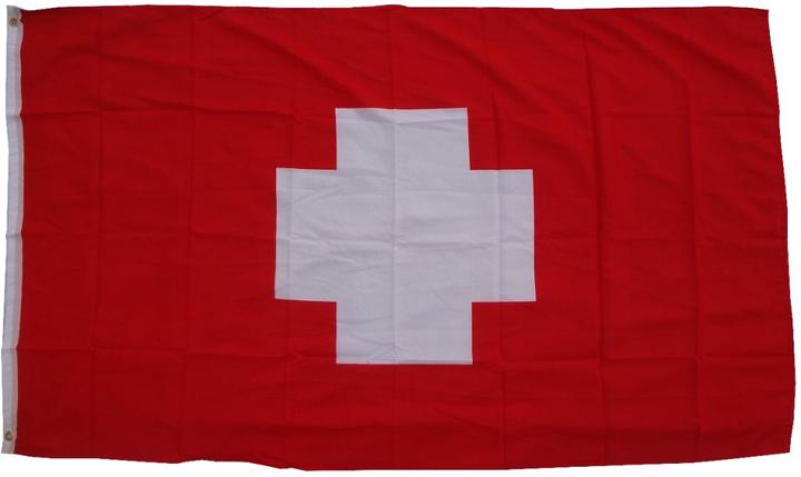 Actual product image trends4cents Flag Switzerland 90 x 150 cm flag with 2 eyelets 100g/m² fabric weight hoist flag for pole