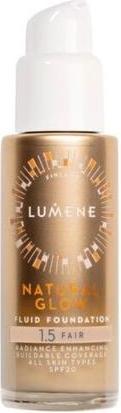 Actual product image Lumene LUMENE Natural Glow Fluid Foundation SPF20 podkład rozświetlająco-wygładzający 1.5 Fair 30ml