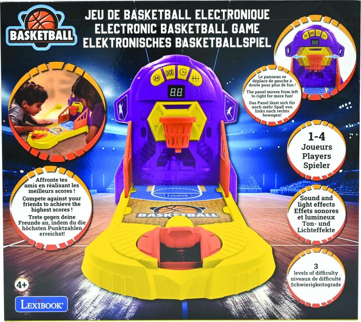 Actual product image Lexibook Electronic basketball game with lights & sounds (JG910) (Multilingual)