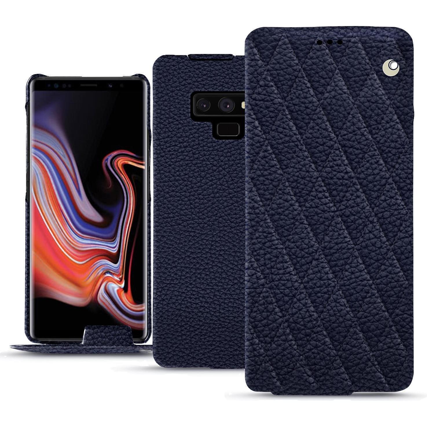 Noreve Lederschutzhülle vertikal (Samsung Galaxy Note 9), Smartphone Hülle, Violett