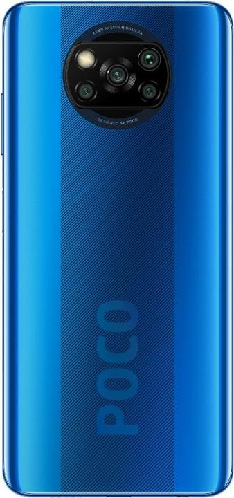 Image du produit Xiaomi Poco X3 (128 Go, Bleu cobalt, 6.67", Double SIM hybride, 4G)