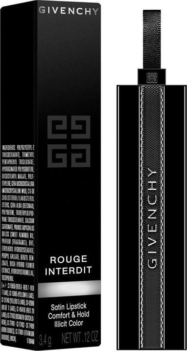 Actual product image Givenchy Rouge Interdit Lipstick 15 Orange Adrenaline 3.3g (15 Orange Adrenaline)
