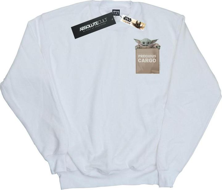 Actual product image Star Wars Mens The Mandalorian Precious Cargo Faux Pocket Sweatshirt (4XL)