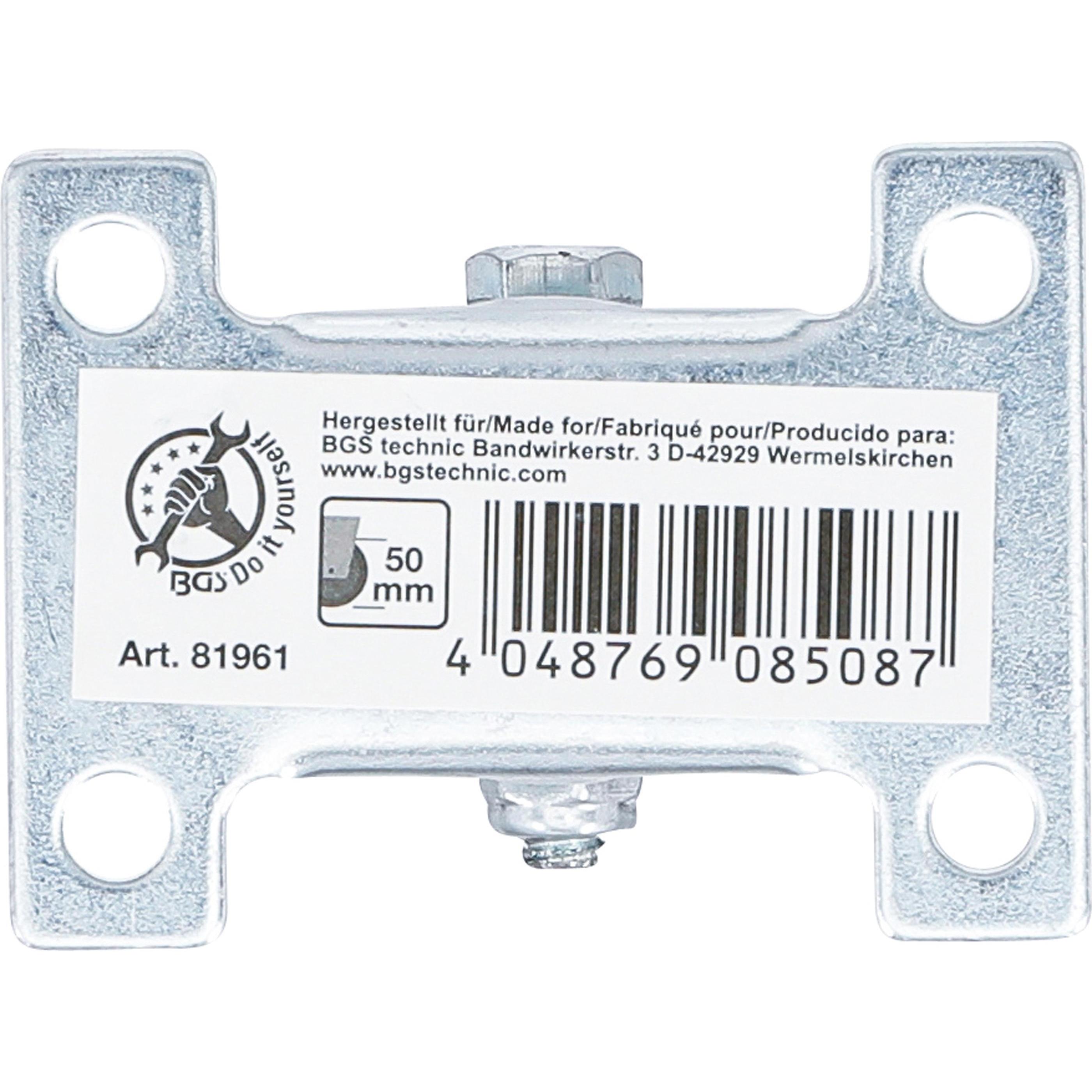 Thumbnail - BGS, Möbelrollen, Bockrolle Gummi mit Anschraubsockel Ø 50 mm