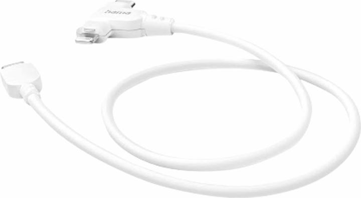 Actual product image Hama Charging cable 2-in-1, USB-C - USB-C or Lightning, MFI, 1.5 m, white (1.50 m, USB 2.0)