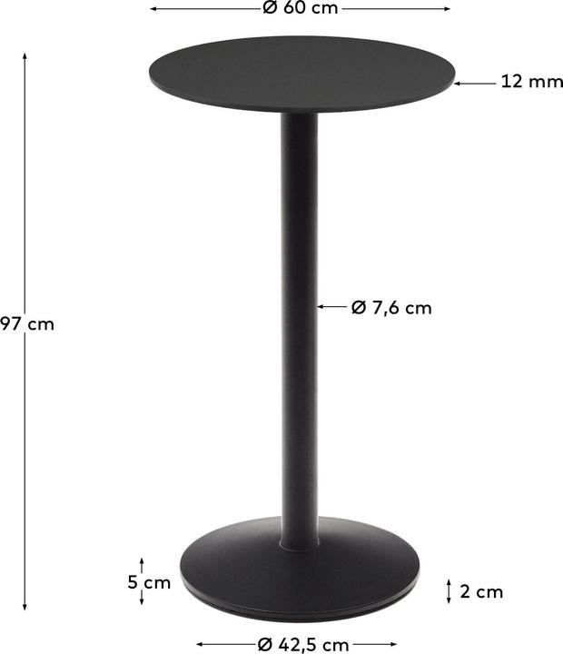 Image du produit Kave Home Esilda (60 x 60 x 97 cm)