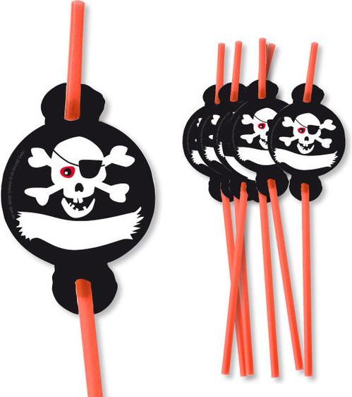 Actual product image DH-Konzept Pirate drinking straws (8 x)