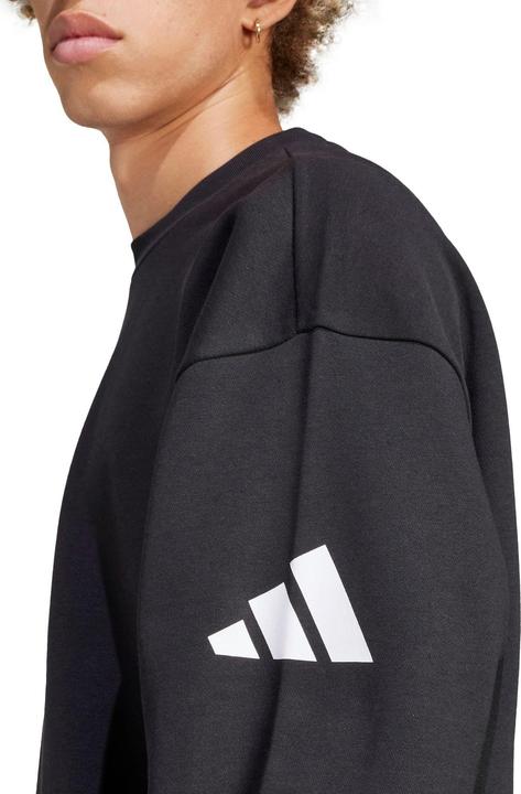 Produktbild Adidas Herren-Sweatshirt Essentials Loose Fit mit Bar-Logo, Schwarz (M)