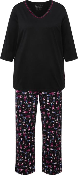 Actual product image Ulla Popken Diva Cats Pajama Set (46, 48)