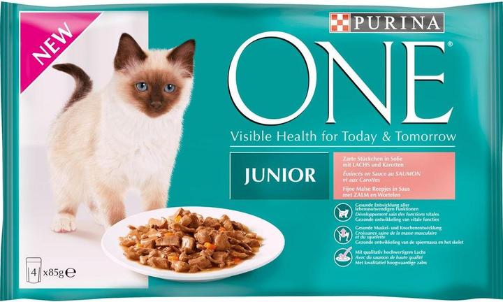 Produktbild Purina ONE Junior (Junior, 4 Stk., 85 g)