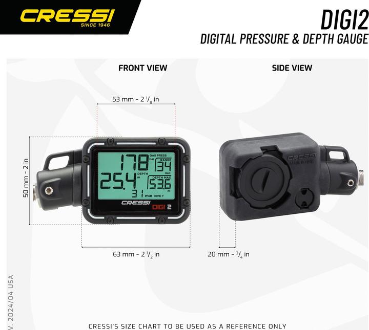 Produktbild Cressi Digi2 Digital Console Black