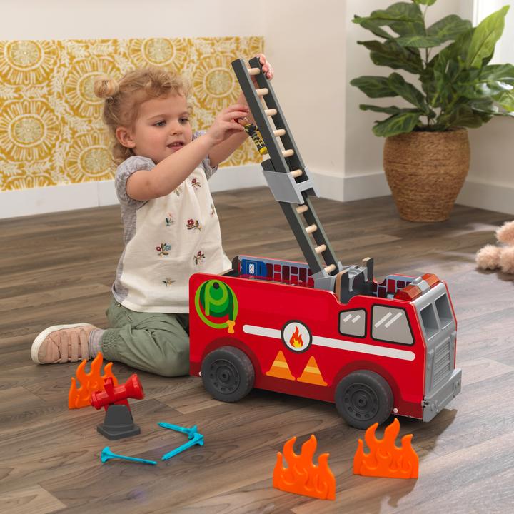 Produktbild KidKraft 2-in-1-Spielset Transformierendes Feuerwehrauto