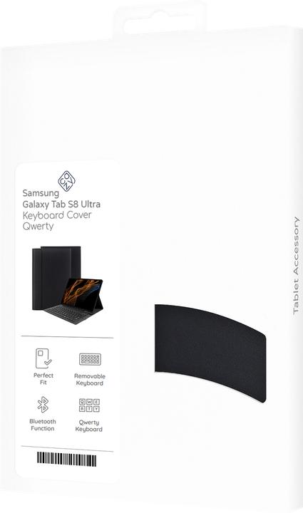 Produktbild Samsung Galaxy Tab S8 Ultra hoes met toetsenbord - QWERTY toetsenbord Zwart (Eng. Int., Galaxy Tab S8 Ultra)