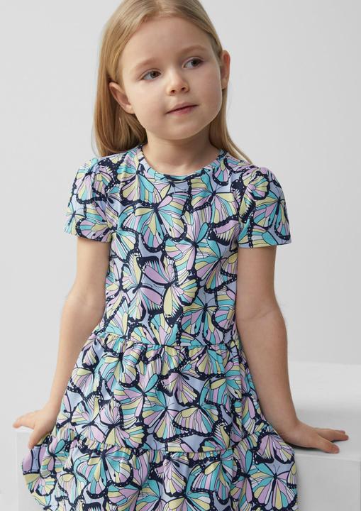 Image du produit S.Oliver Kleid Ausgestelltes Stufenkleid mit Puffärmeln (98)