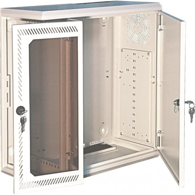 Thumbnail - Schweitzer MultiFix - Gehäuse - geeignet für Wandmontage - Hellgrau, RAL 7035 - 4U - 48.3 c (4 HE, 19 Zoll Rack), Server...