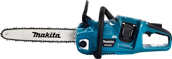 Produktbild Makita DUC 353 PG4 Akku Kettensäge 36V ( 2x18V ) Brushless 35 cm + 4x 6,0 Ah Akku + Doppelladegerät (Akku Kettensäge)