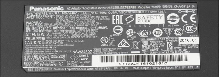 Actual product image Panasonic CF-AA5713A M6 (110 W)
