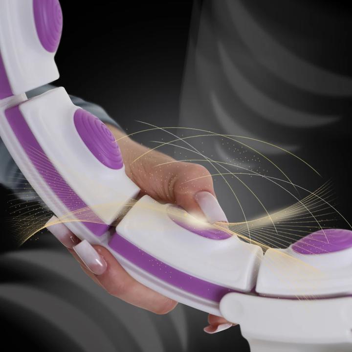 Produktbild HMS Hhm17 Hula Hoop Weiss/Violett Mit Magneten Und Gewicht + Zähler (100 cm, 1200 g)