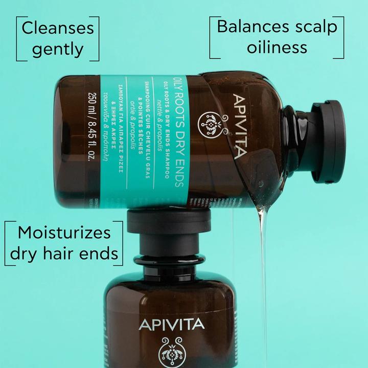 Actual product image Apivita Roots &amp Dry End Shampoo 250ml (Liquid shampoo, 250 ml)