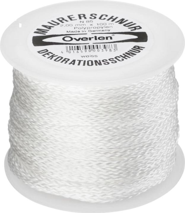 Productafbeelding HP Autozubehör Metselkoord lengte 100 m Ø 2 mm 65 kg Polypropyleen wit (100 m)