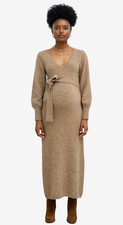 Image du produit Vertbaudet Umstands-Maxikleid aus meliertem Strick (42)