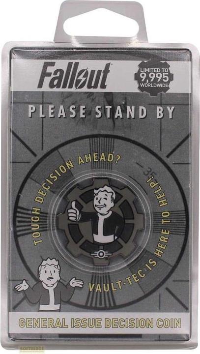 Actual product image Fanattik Fallout Sammelmünze Decision Black & White Limited Edition