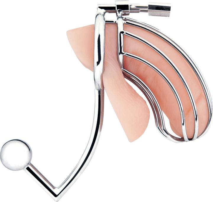 Blue Line C&B GEAR Cock Cage met Anaal Stimulator