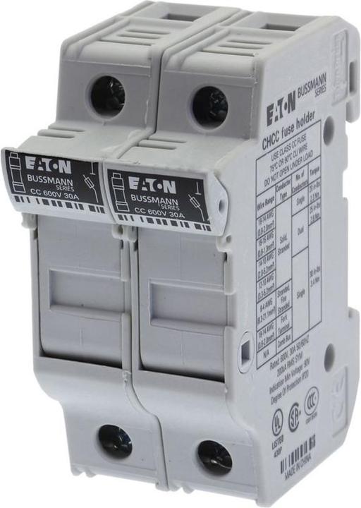 Produktbild Bussmann 2Pole 30A 600V MFH For 10X38 Class CC (30 A)