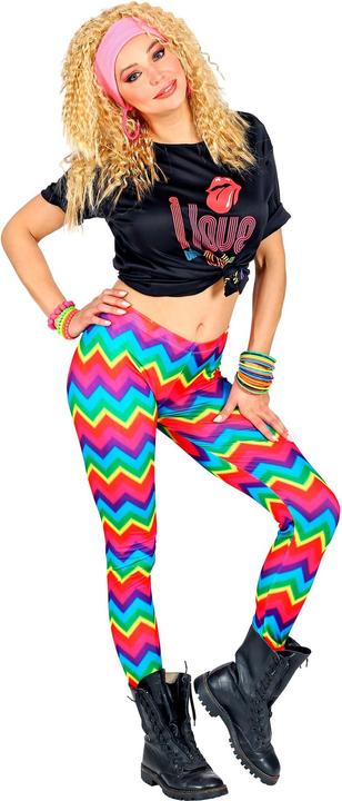 Produktbild Widmann Neon Regenbogen Leggings, S/M (M, S)